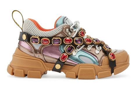 gucci chunky jeweled sneakers